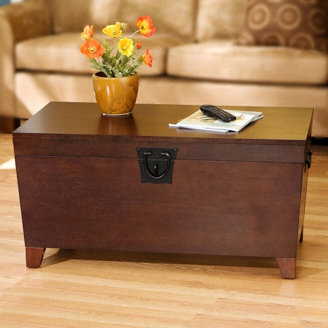 Espresso Pyramid Trunk Cocktail Table, ESPRESSO, hi-res image number null