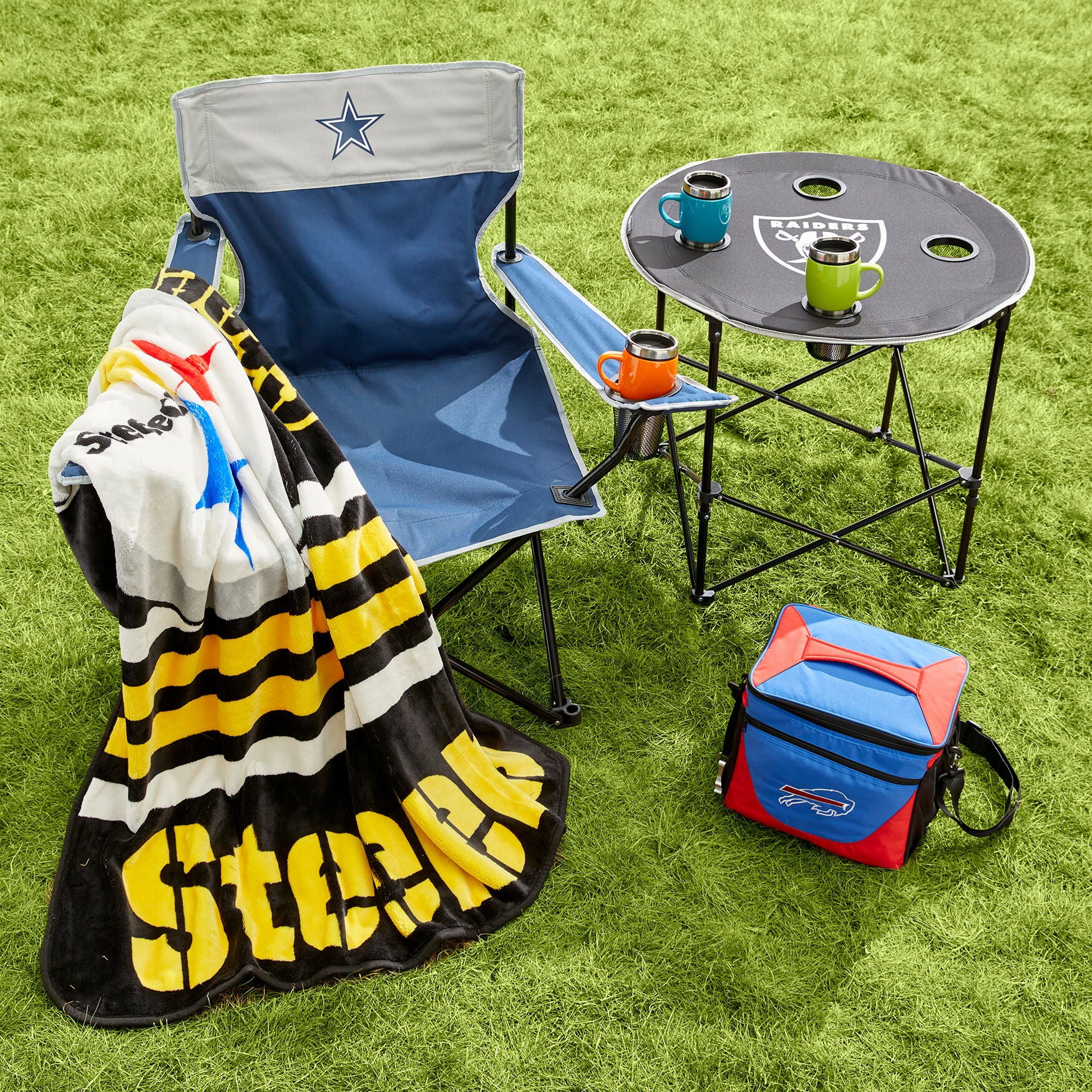 Las Vegas Raiders Round Table Tailgate, , alternate image number 1