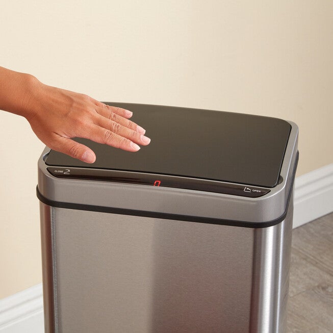 50-Lt. Tall Motion Sensor Trash Can, , alternate image number 1