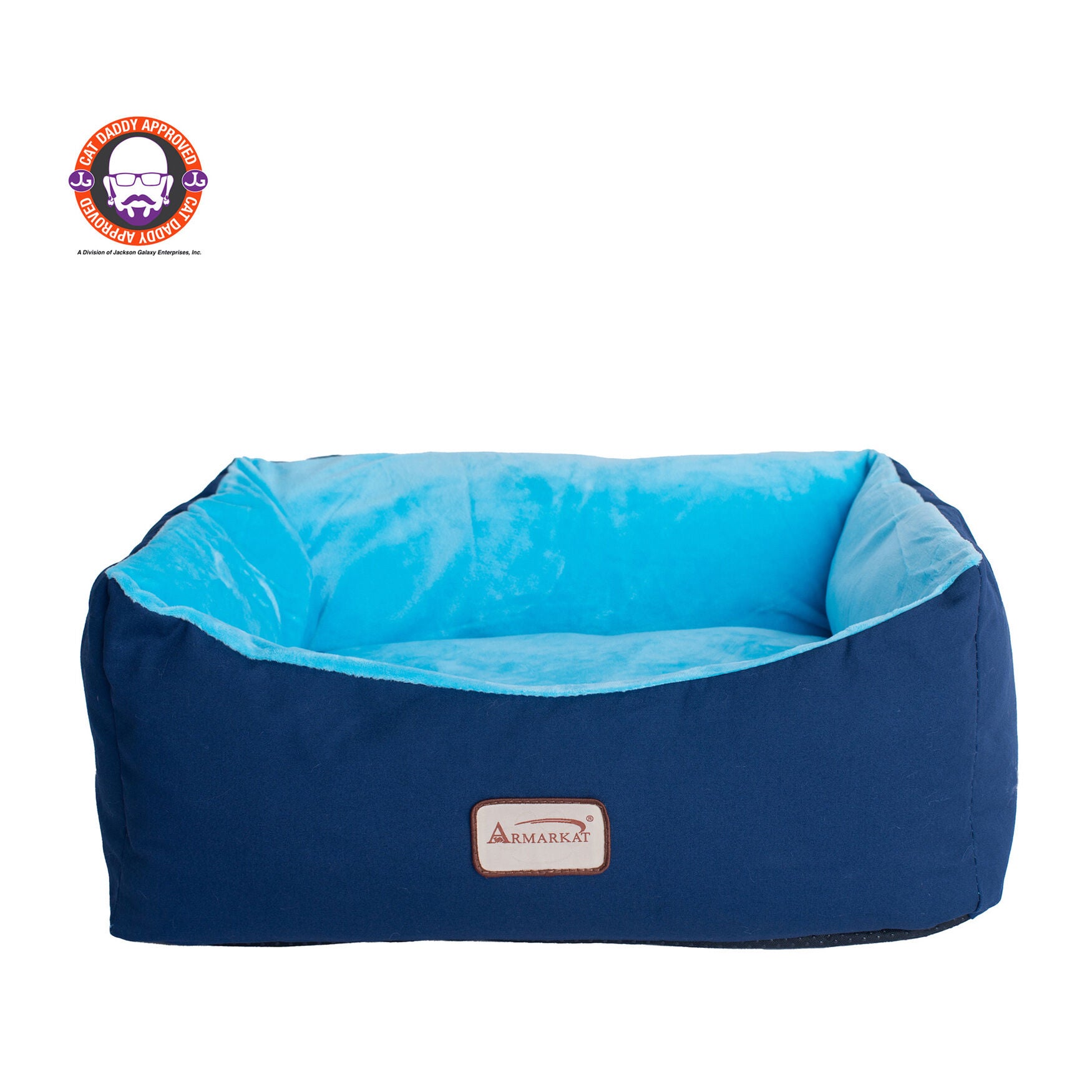 Cat Bed, Small Dog Pet Bed,, NAVY SKY BLUE, hi-res image number 0