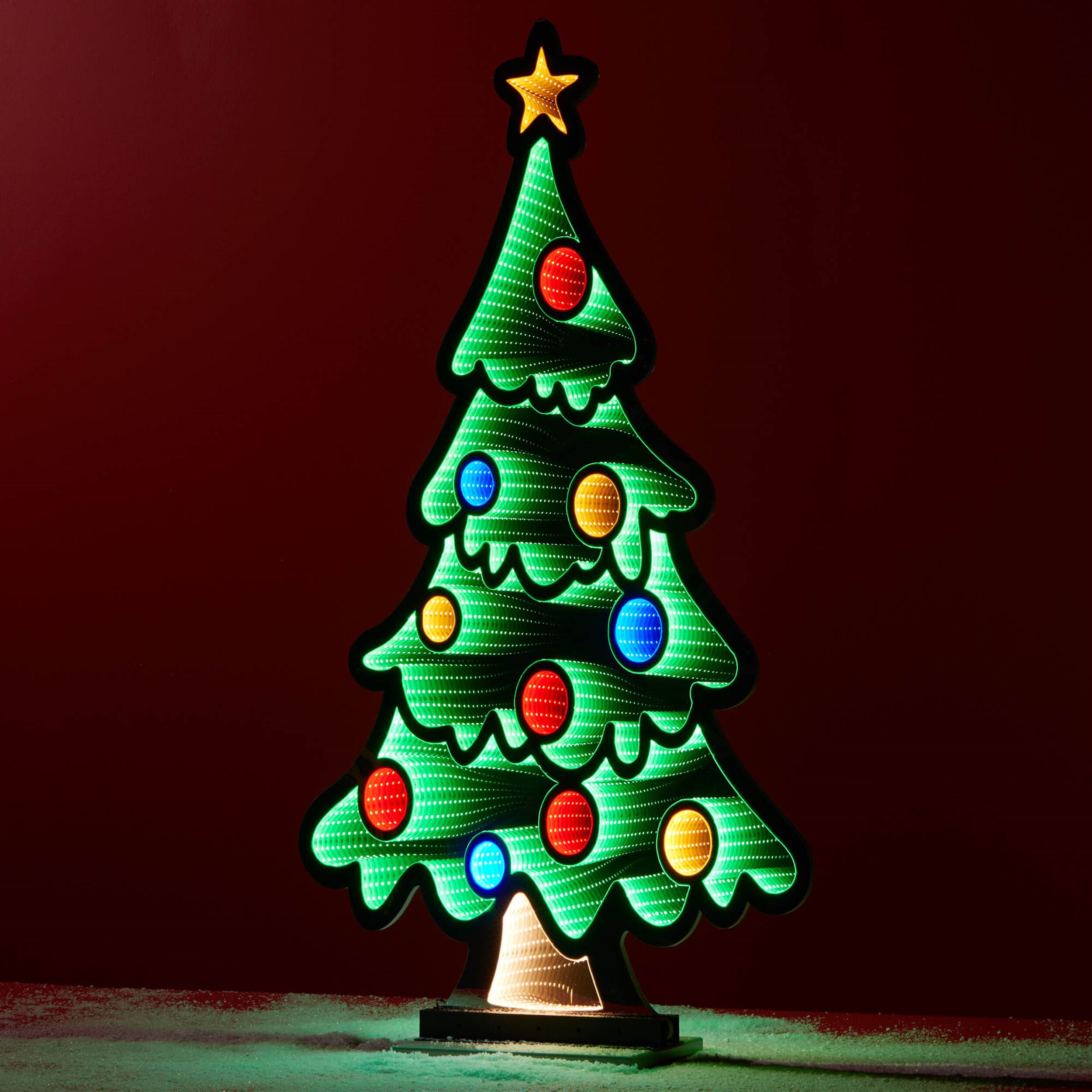 Tree w/Ornament Ekkolight 47 inchesH, GREEN, alternate image number 1