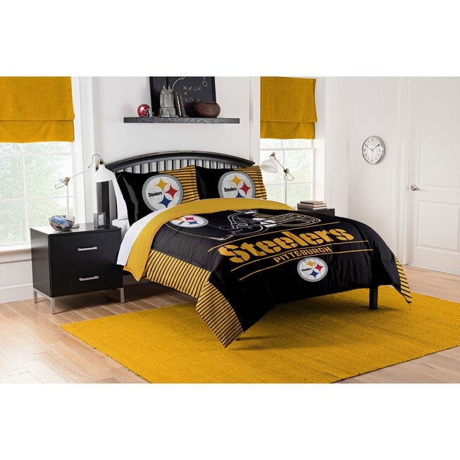 COMFORTER SET DRAFT-STEELERS, MULTI, hi-res image number 0