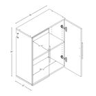 HangUps 24" Upper Storage Cabinet, Light Gray, , alternate image number 4