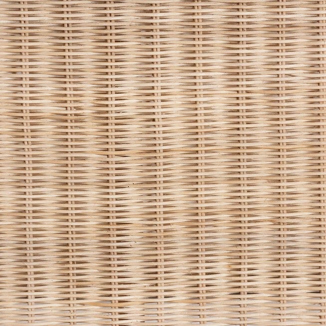 Woven rattan texture detail