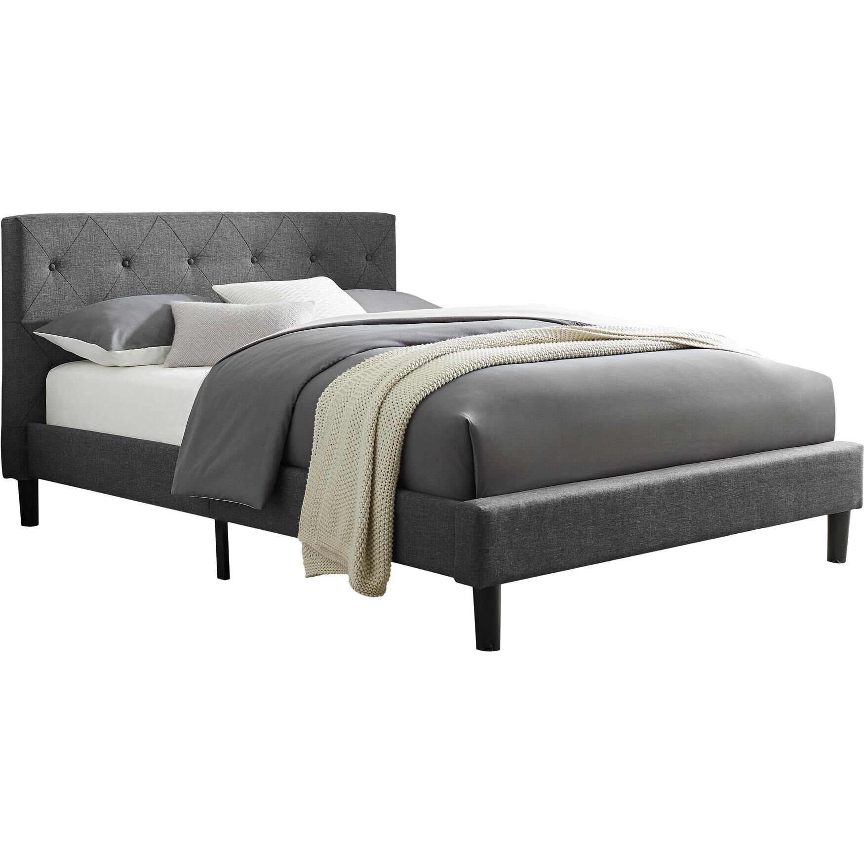 Monticello Platform Bed, Queen, Gray, , on-hover image number 1