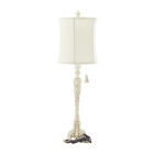 White Polystone Coastal Buffet Lamps, , on-hover image number null