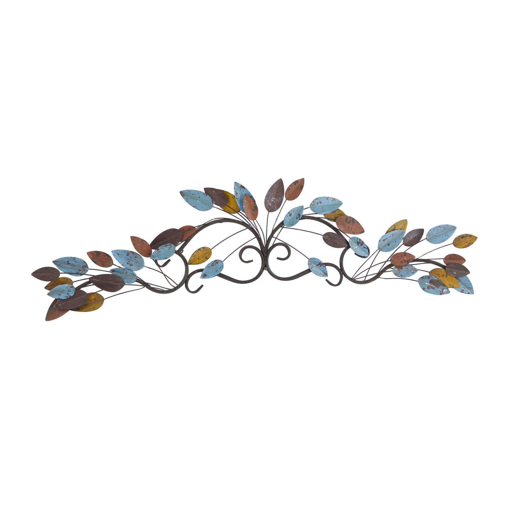 Multi Colored Metal Traditional Floral Wall Decor, , alternate image number 4
