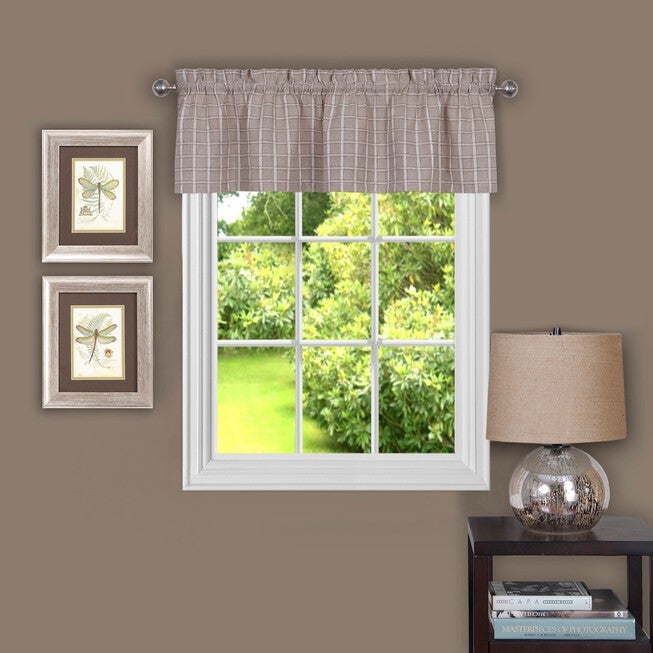 Sydney 58 inches x 14 inches Window Curtain Valance, LINEN, hi-res image number null