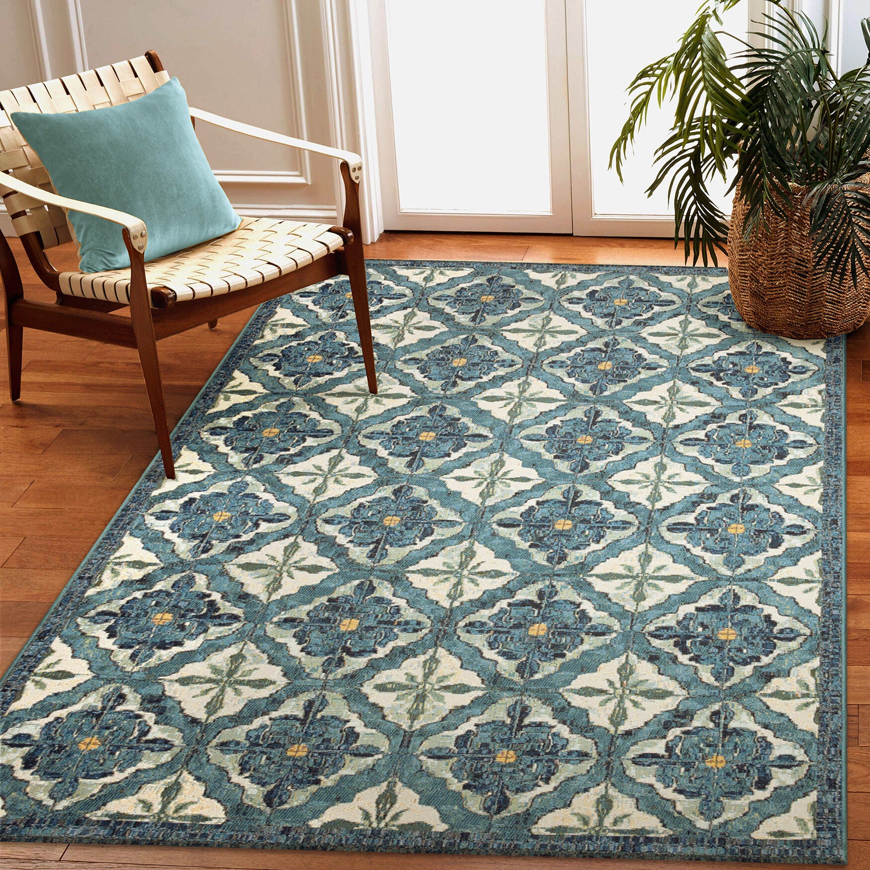 Marina Madrid Indoor/Outdoor Area Rug Ocean, , alternate image number 4