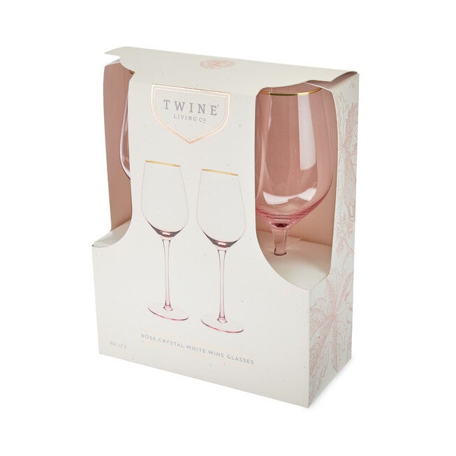Rose Crystal White Wine Glass Set, , alternate image number 5