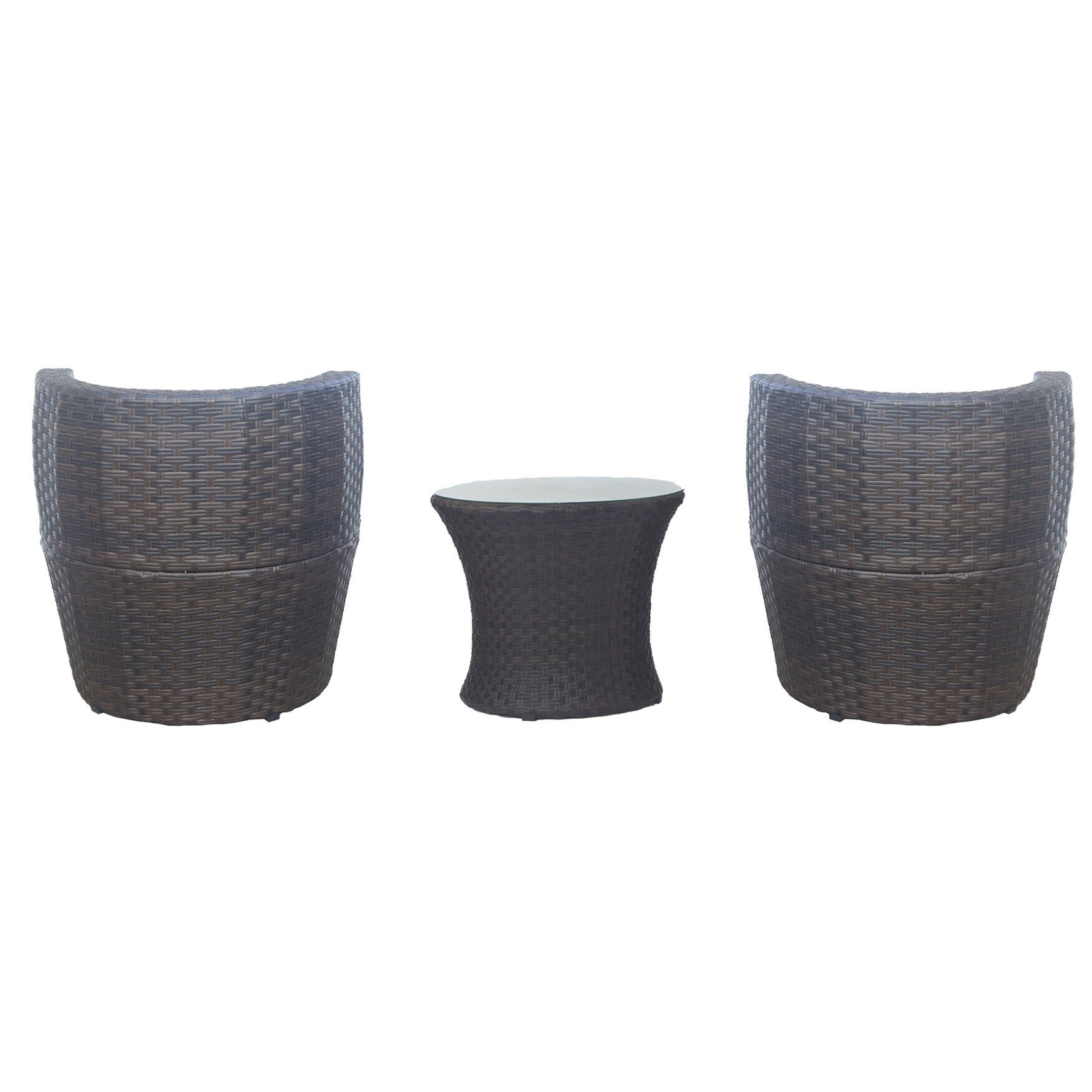 Flori 3 Pieces Swivel Bistro Set with Cushions, , on-hover image number 1