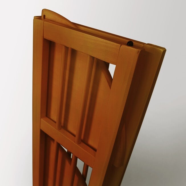 4-Shelf Corner Folding Bookcase-Honey Oak, , alternate image number null