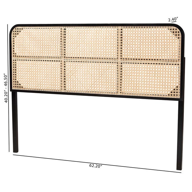 Lainer Modern Bohemian Bamboo Queen Size Headboard, , alternate image number 20
