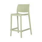 Single light-green Sensilla counter stool (front view)
