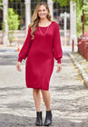 Liz&Me™ Boatneck Sweater Dress, CLASSIC RED, hi-res image number null