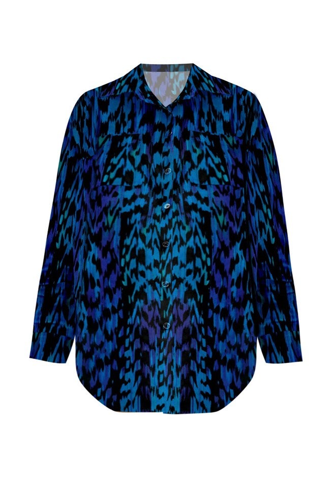 Sueded Buttonfront Shirt, , alternate image number null