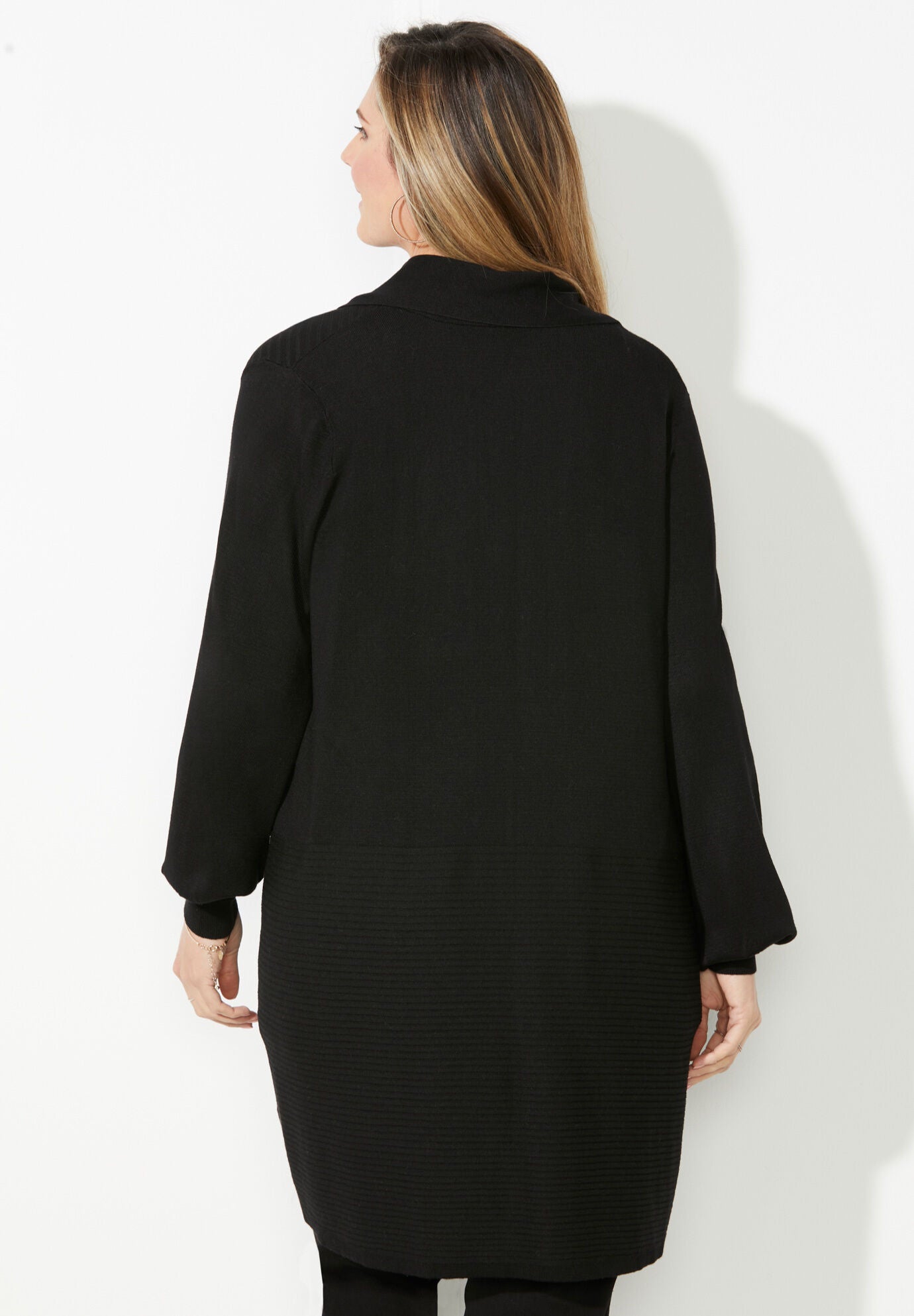 Liz&Me&reg; Draped Cardigan, ELECTRIC ORANGE, on-hover image number 1
