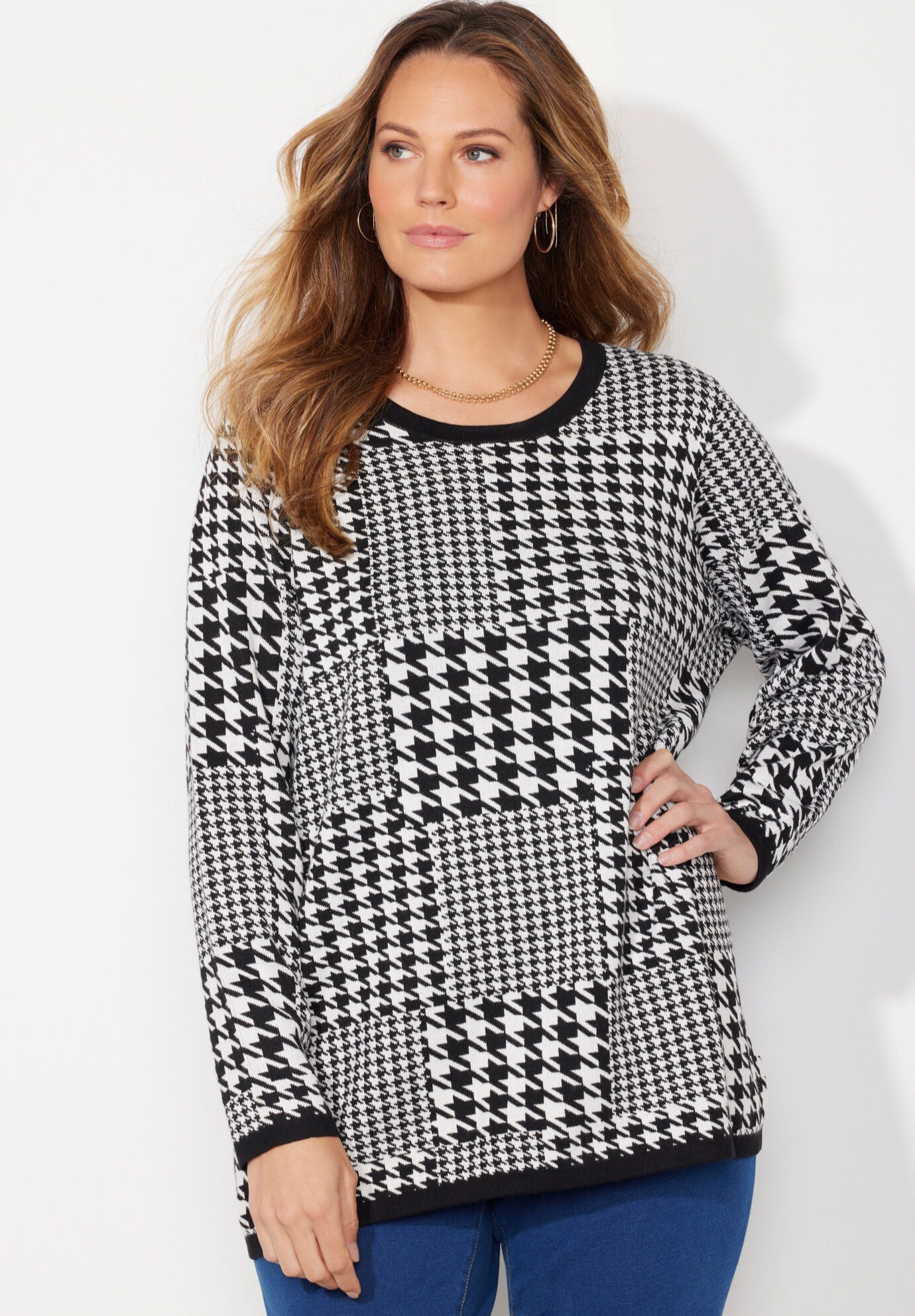 Liz&Me&reg; Patterned Pullover Sweater, , alternate image number 2