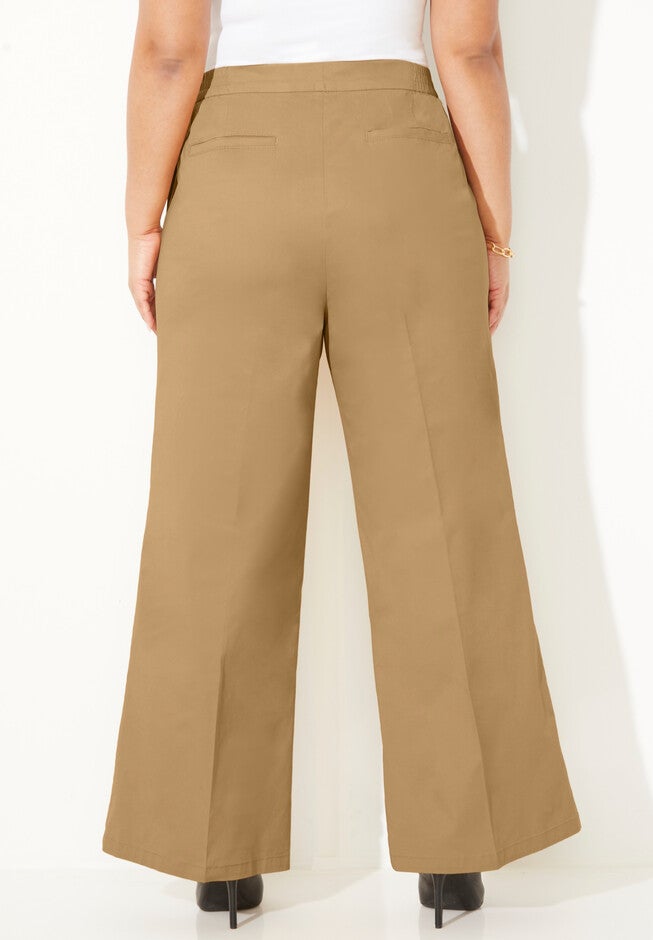 Liz&Me® Wide Leg Trouser, , on-hover image number null