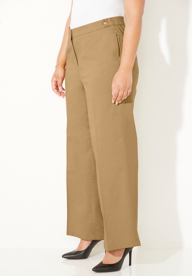 Liz&Me® Wide Leg Trouser, , alternate image number null
