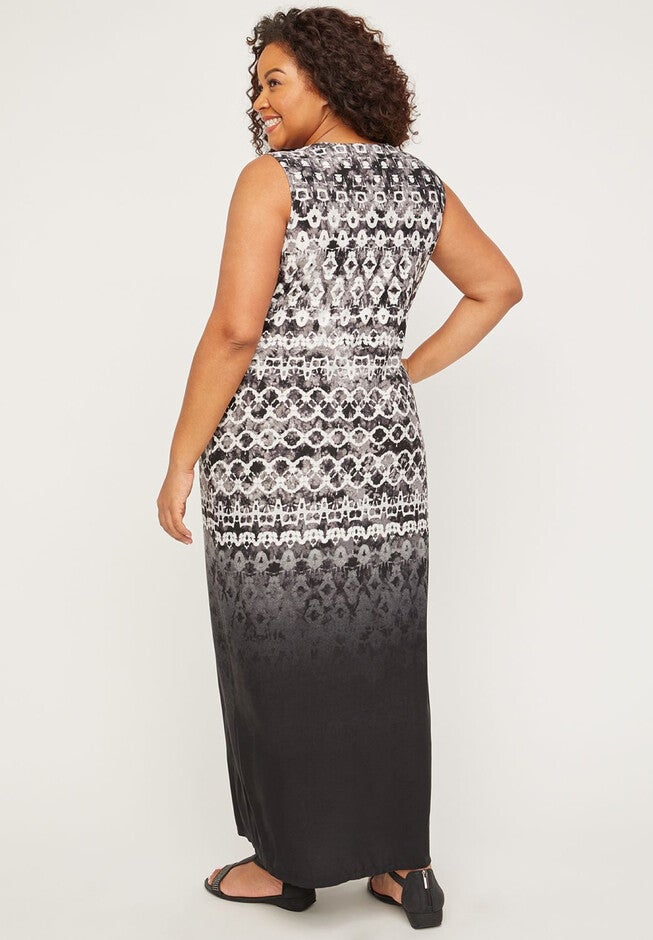 Whisper Medallion Twist Maxi Dress, , on-hover image number null