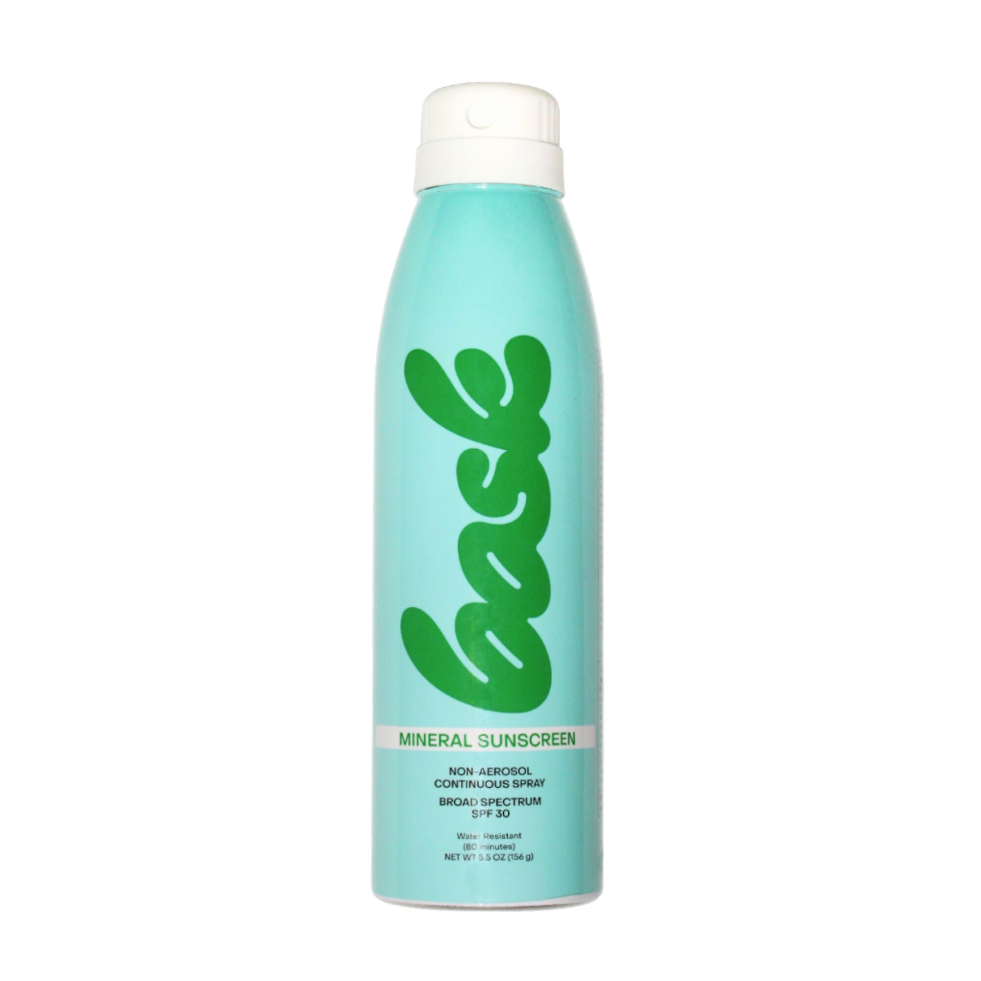 Bask SPF 30 Non-Aerosol Mineral Sunscreen Spray - Fragrance Free, BLUE, hi-res image number 0