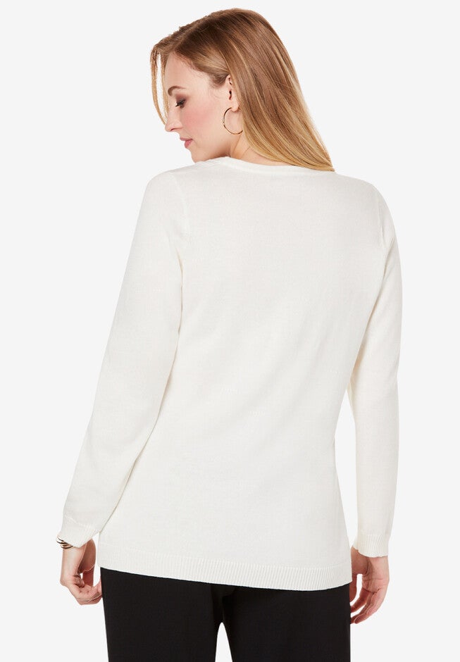 Squareneck Sweater Tunic, , on-hover image number null