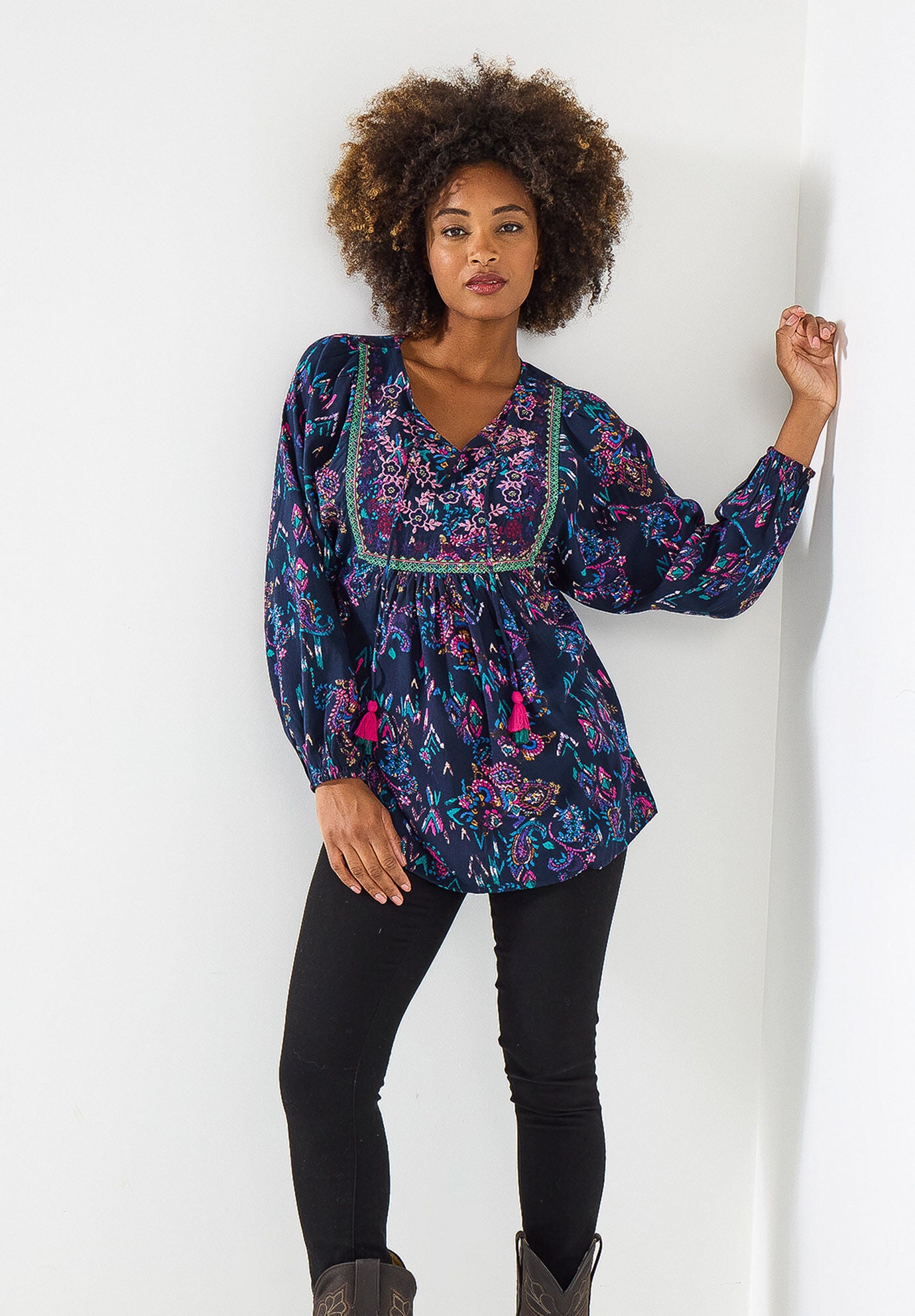 Boho Embroidered Blouse