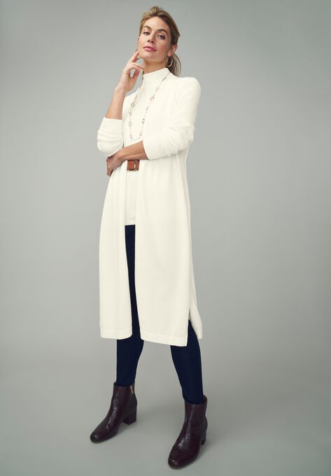 Fine Gauge Duster Cardigan, , alternate image number null