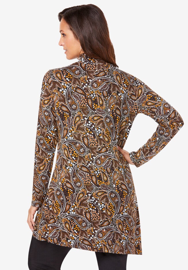 Point Hem Mockneck Tunic, , on-hover image number null