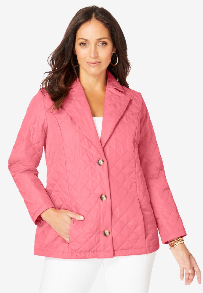 Quilted Blazer, TEA ROSE, hi-res image number null