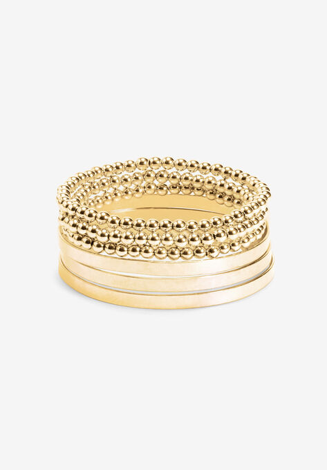 Bangle Bracelet Set, GOLD, hi-res image number null