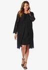 Lace Jacket Dress, BLACK, hi-res image number null