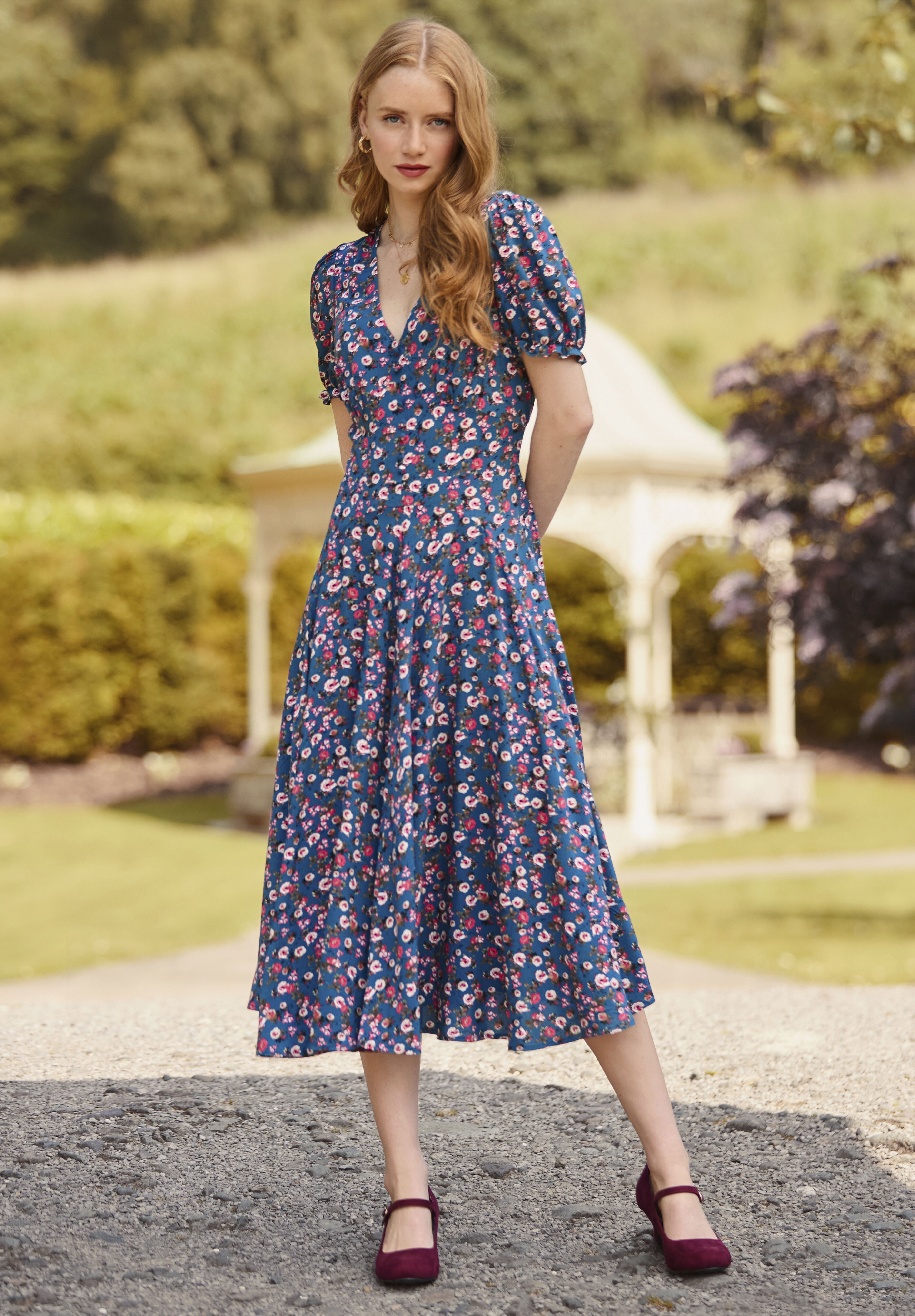 Short Sleeve Tea Dress