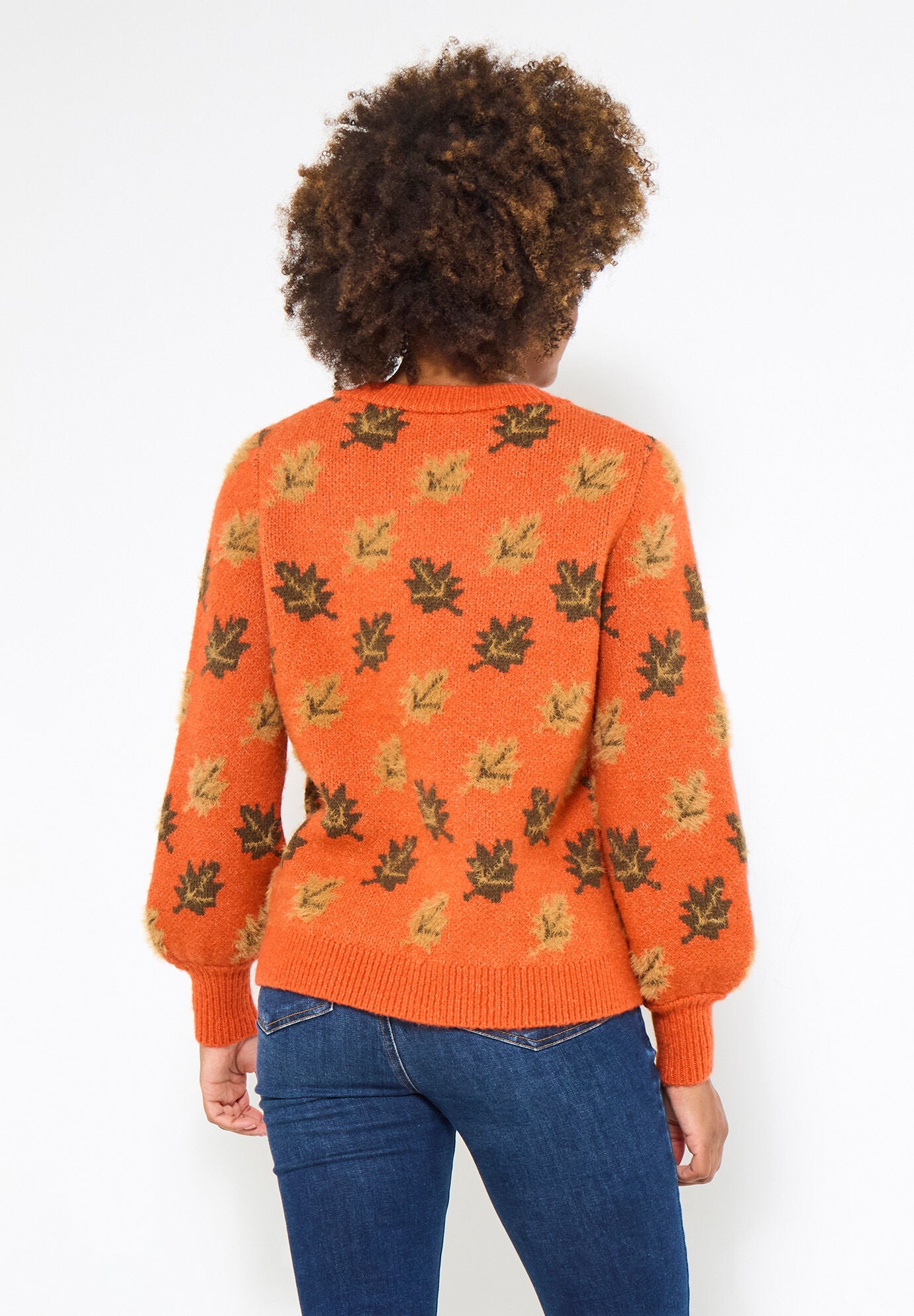 Comfy Leafy Pullover, FALLING LEAF PRINT, on-hover image number 1