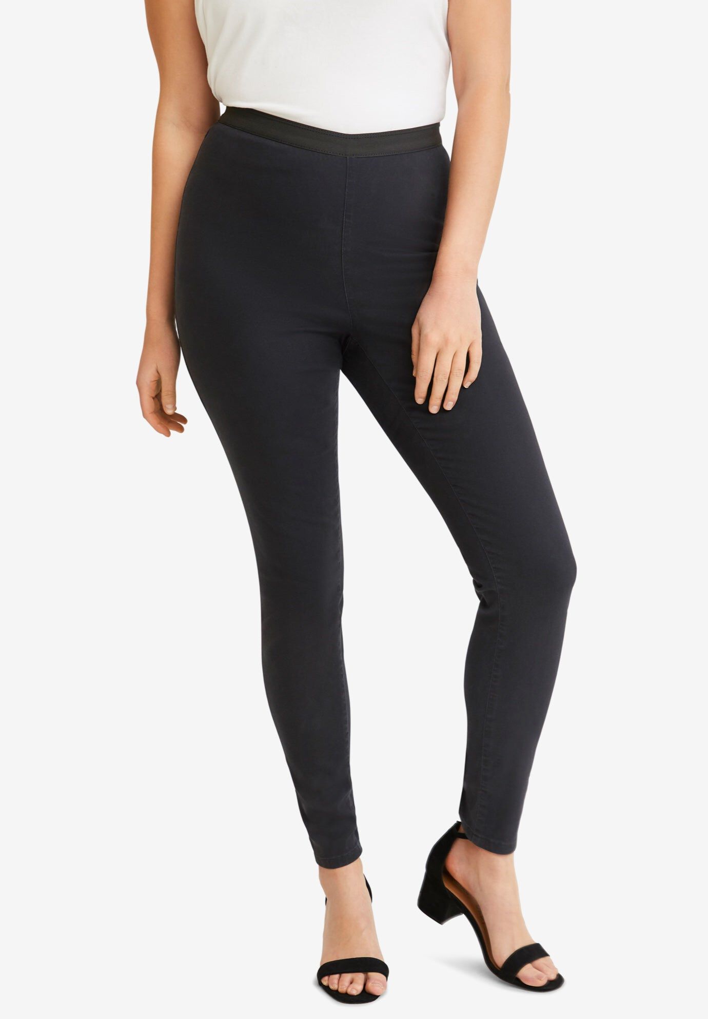 Stretch Denim Skinny Jegging, BLACK, hi-res image number 0