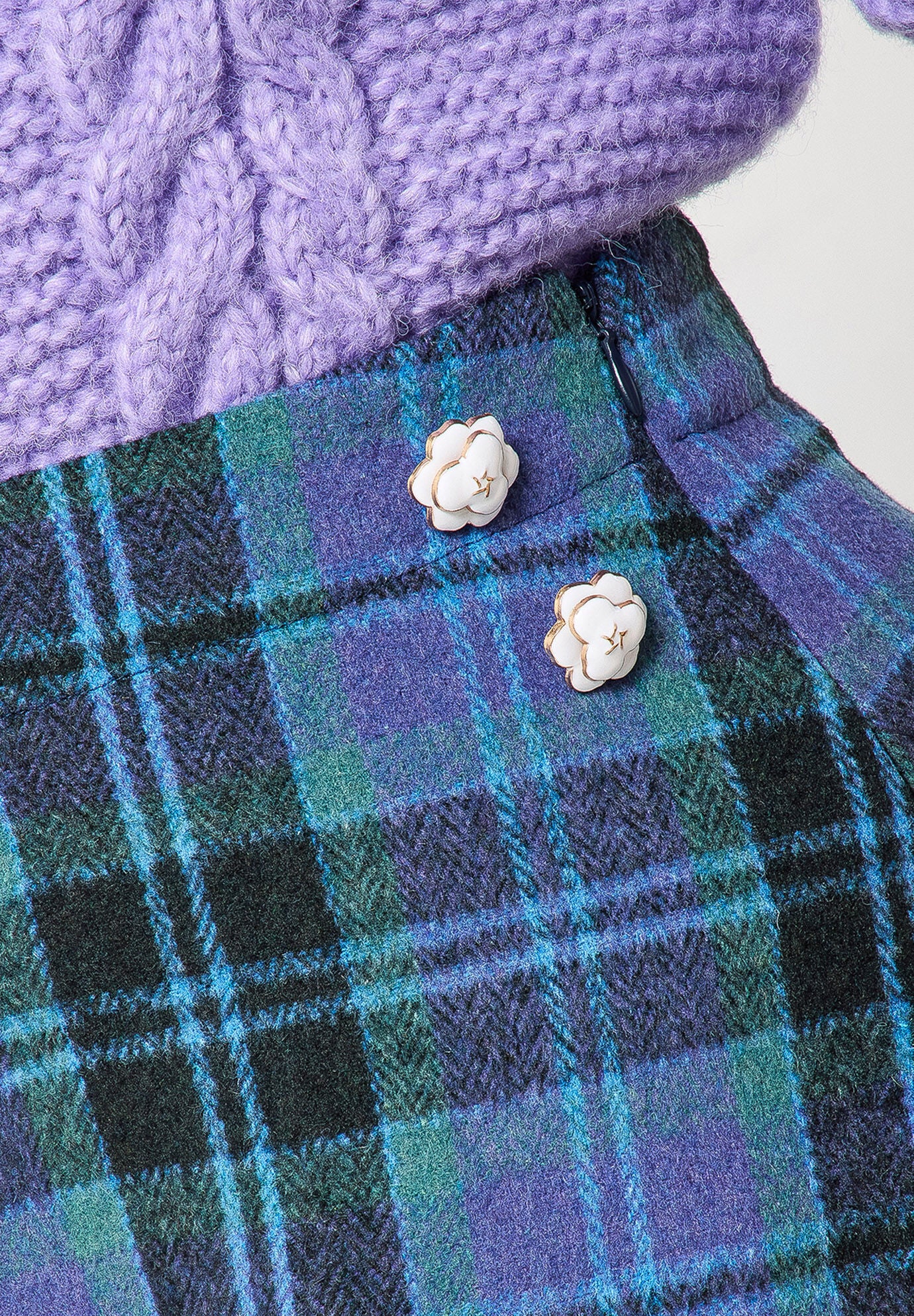 Mini Plaid Skirt, ELECTRIC MEGA PLAID, alternate image number 2
