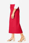 Classic Cotton Denim Long Skirt, , alternate image number 2