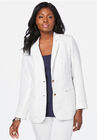 Linen Blazer, WHITE, hi-res image number null
