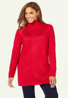 Cotton Cashmere Turtleneck, CLASSIC RED, hi-res image number null