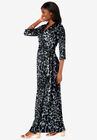 Faux Wrap Knit Maxi Dress, , alternate image number null