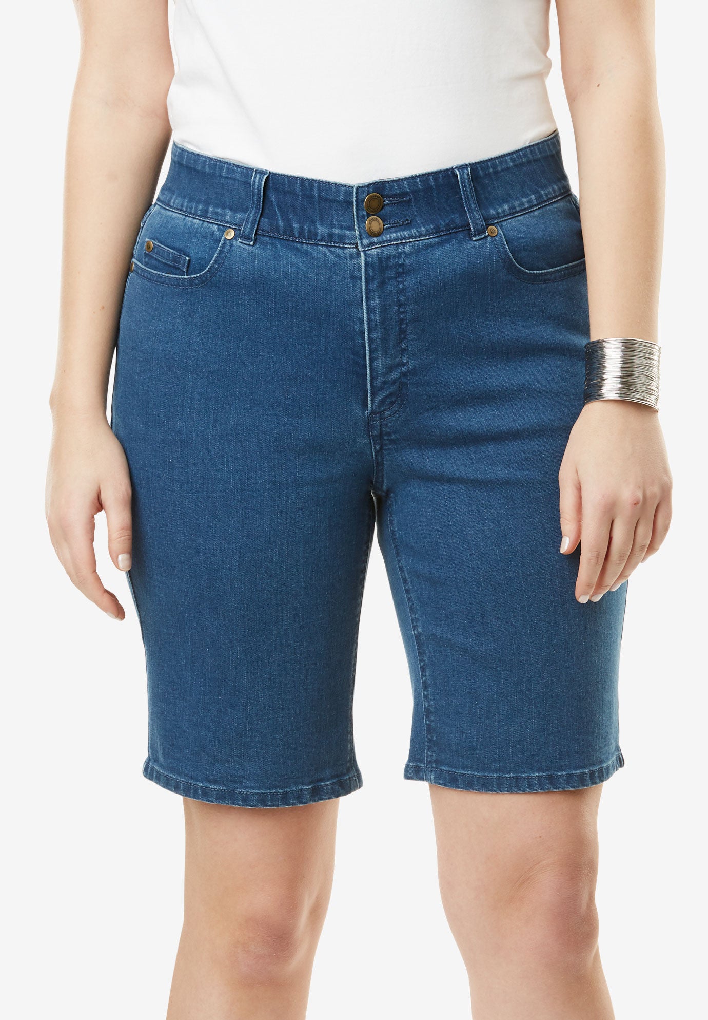 Tummy control denim shorts Clearance