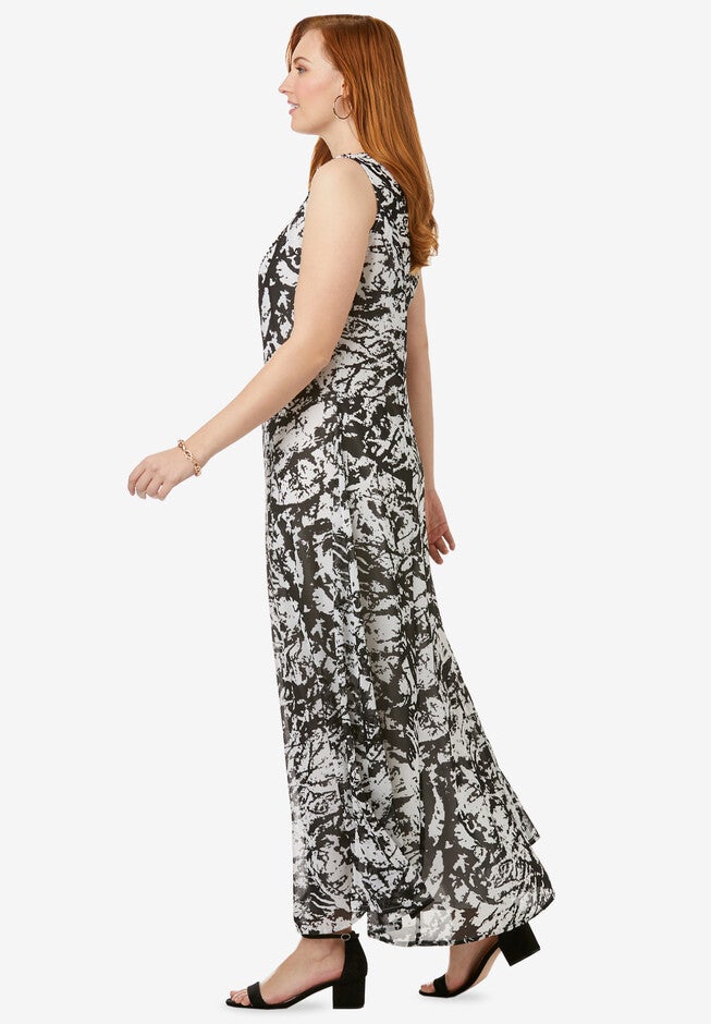 Printed Maxi Dress, , alternate image number 2