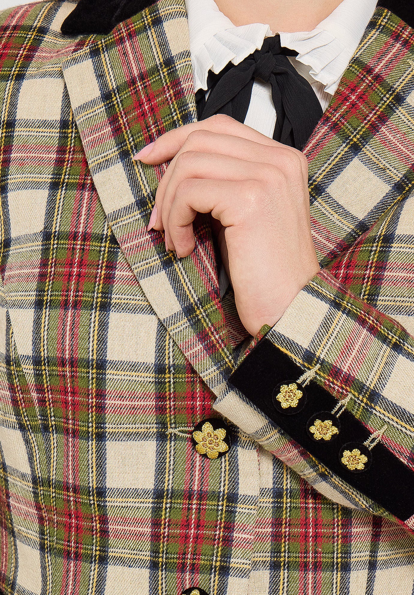 Holiday Plaid Blazer, RED CHECK PLAID, alternate image number 2