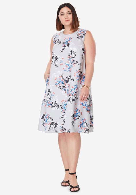 Back Pleat Dress Plus Size Dresses Jessica London