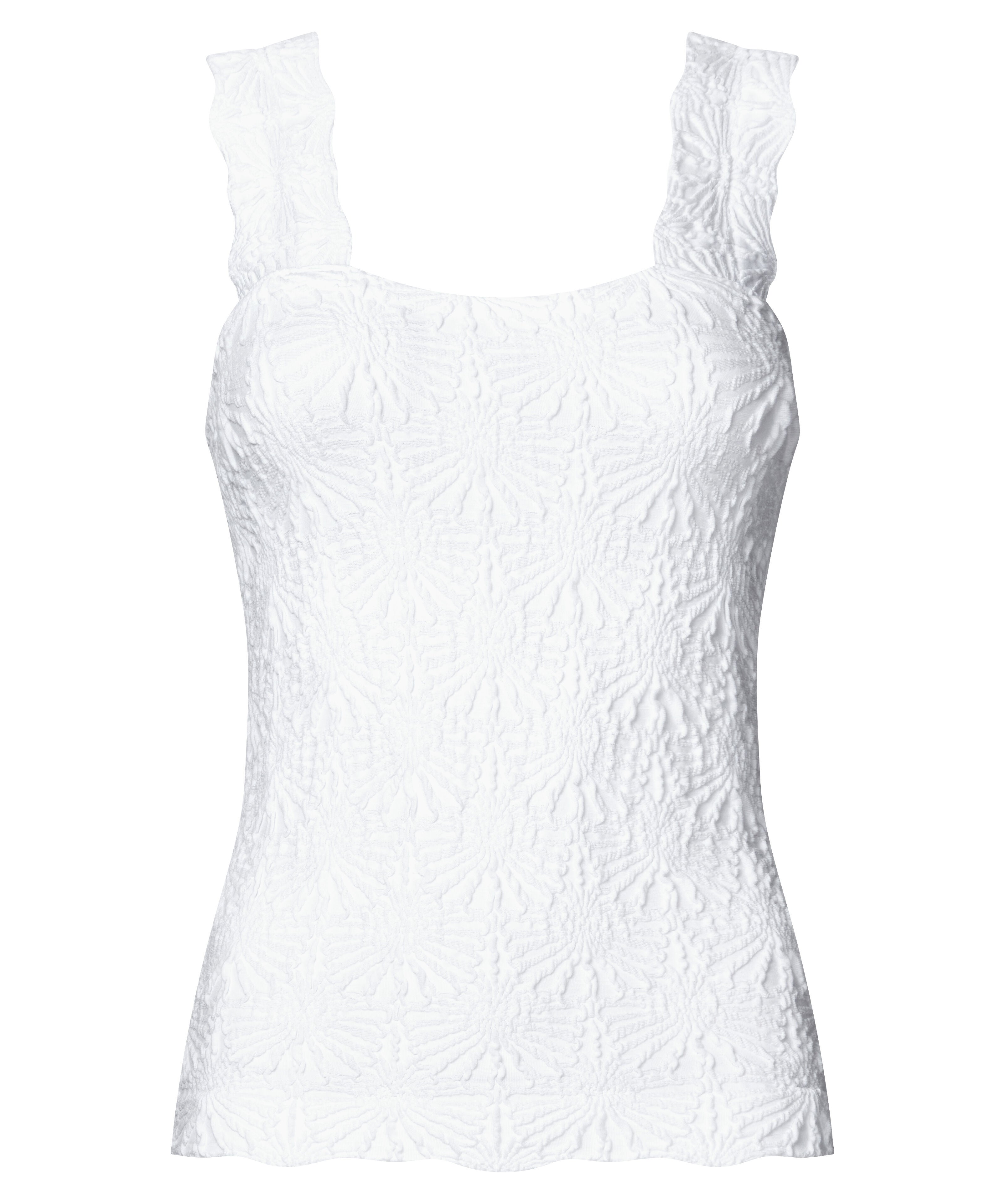 Textured Tank, WHITE, alternate image number 3