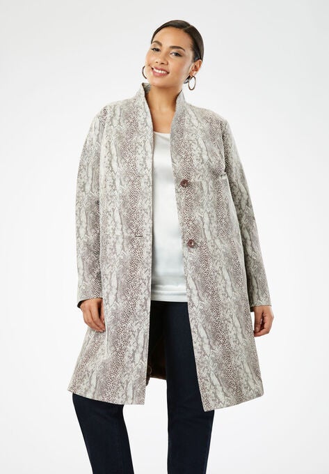 Leather Swing Coat
