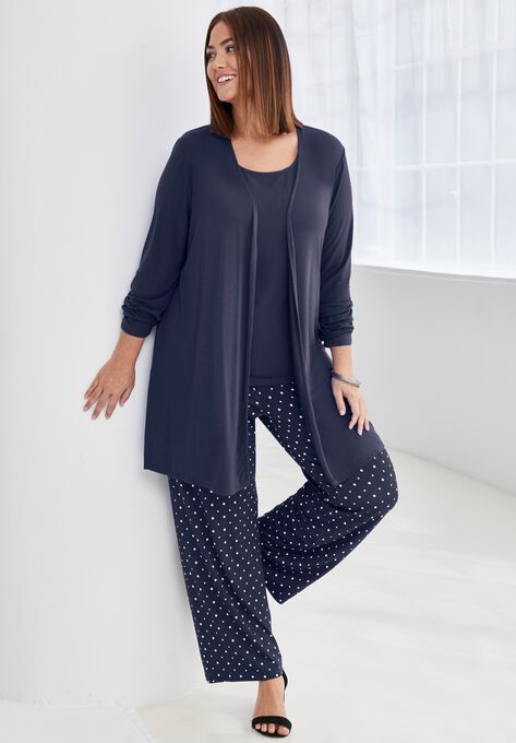 Everyday Knit Open Front Cardigan, , alternate image number null