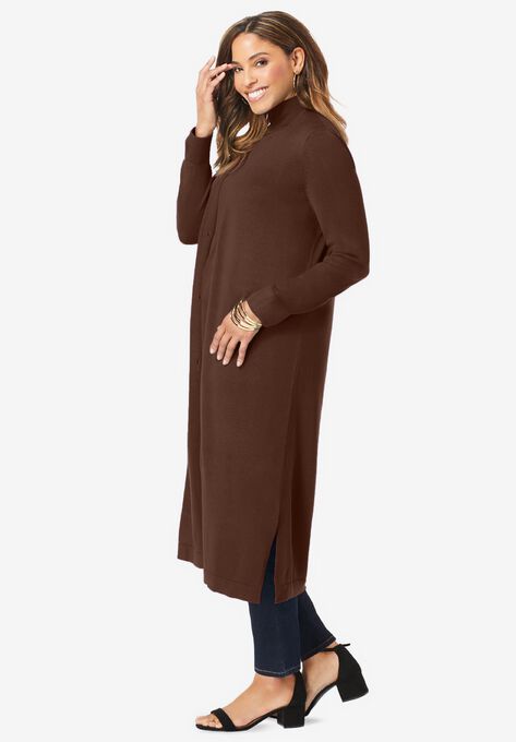 Fine Gauge Duster Cardigan, , alternate image number null
