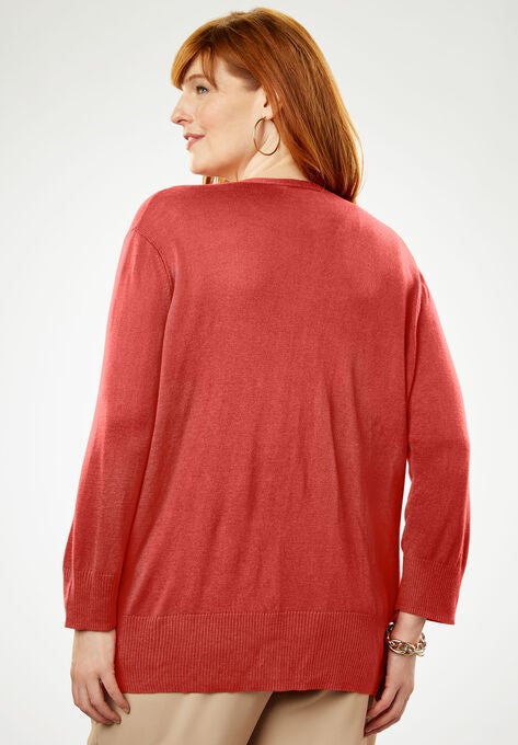 Drape Front Cardigan Plus Size Sweaters Jessica London